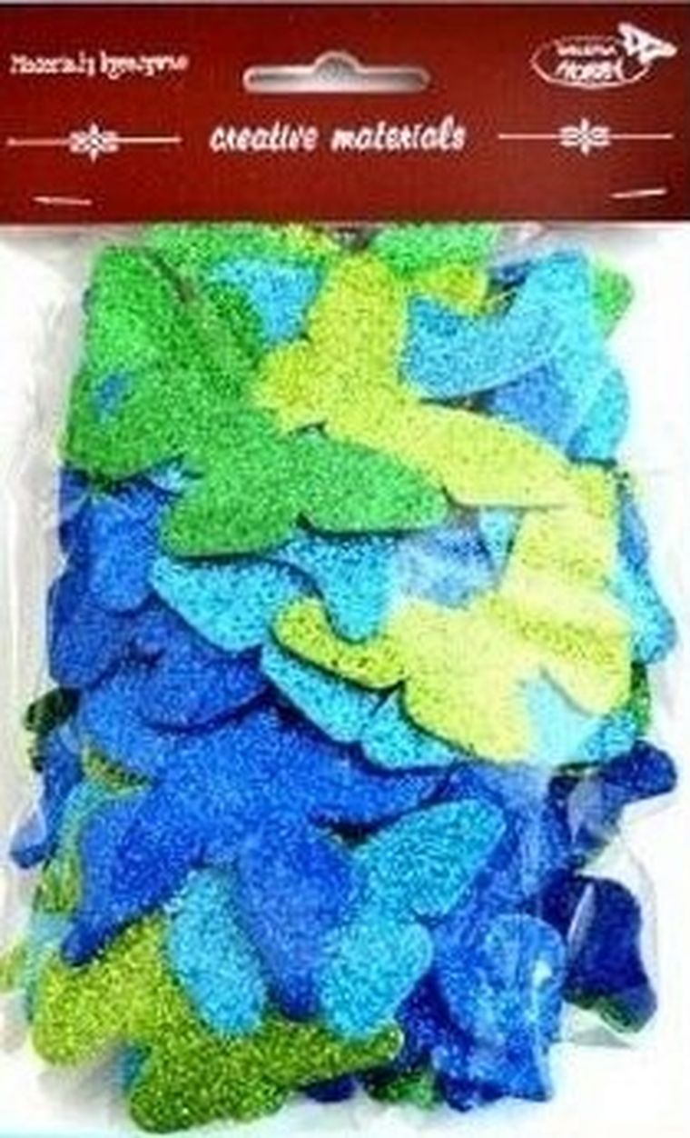 Galeria Hobby, motyle brokatowe, 52 szt.