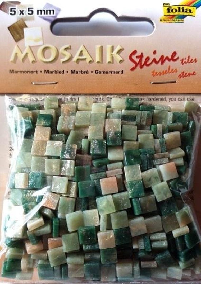Galeria Hobby, mozaika kamyczki marmurkowe, zielona, 5-5 mm