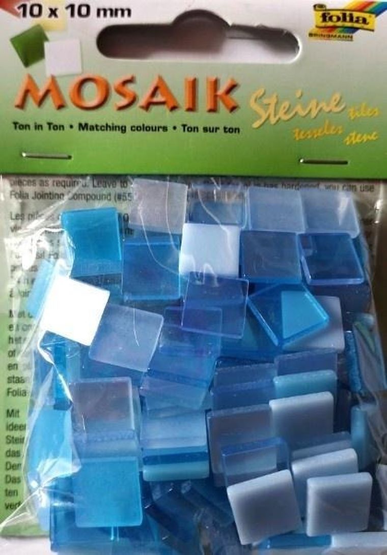 Galeria Hobby, mozaika kamyczki, niebieska, 10-10 mm