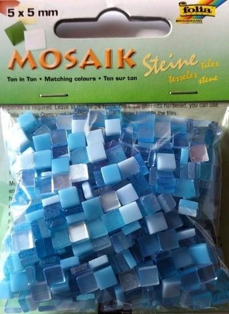 Galeria Hobby, mozaika kamyczki, niebieska, 5-5 mm