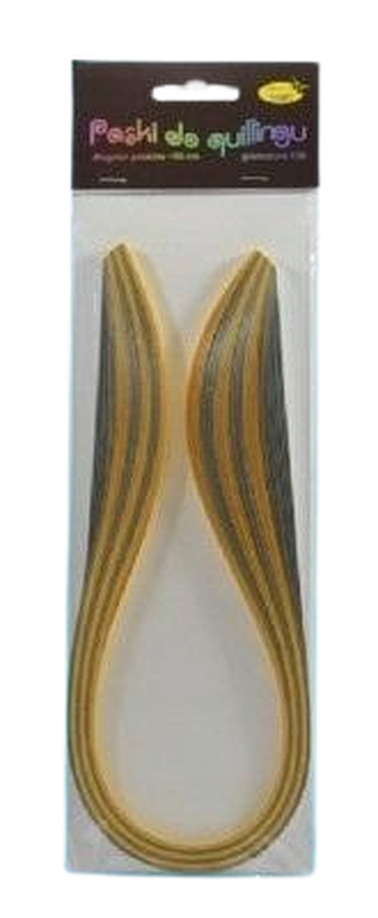 Galeria Hobby, paski do quillingu, brokatowe złote, 5 mm, 50 szt.