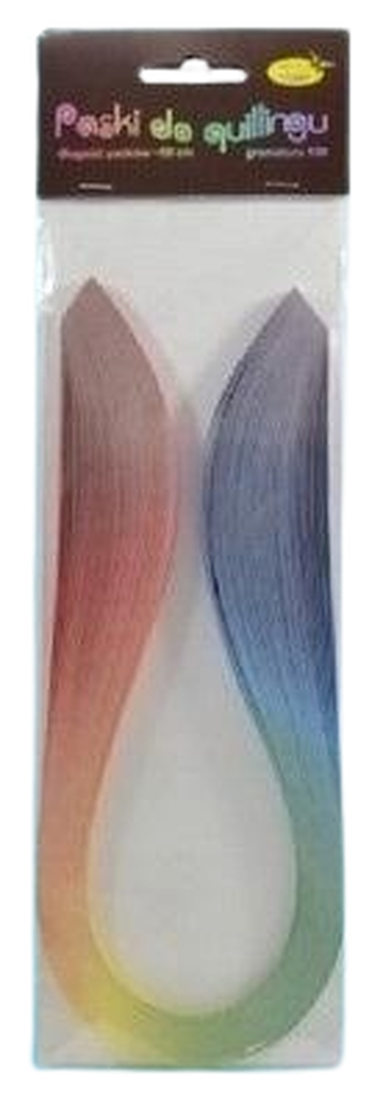 Galeria Hobby, paski do quillingu, cieniowane, tęcza, 3 mm, 100 szt.