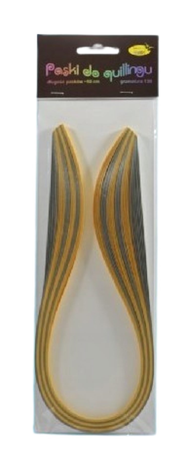 Galeria Hobby, paski do quillingu, złote, 3 mm, 100 szt.