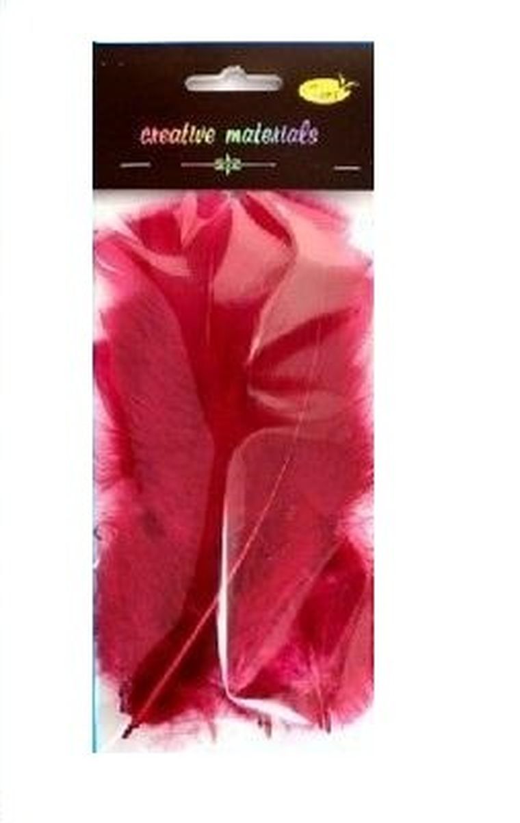 Galeria Hobby, piórka miękkie, bordowe, 15 szt.