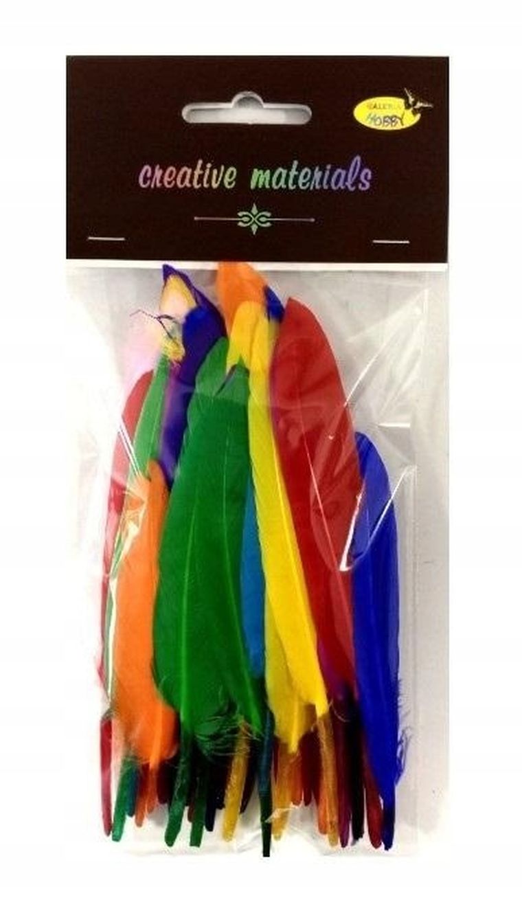 Galeria Hobby, piórka twarde, 15 cm, 50 szt.