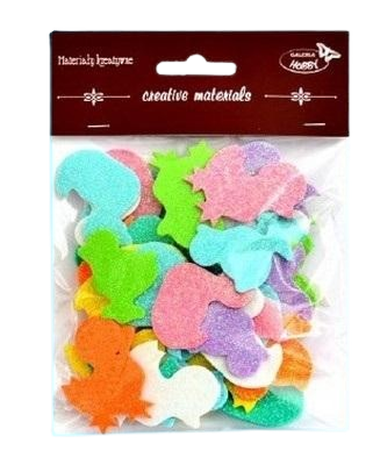 Galeria Hobby, pisklaki brokatowe, 56 szt.