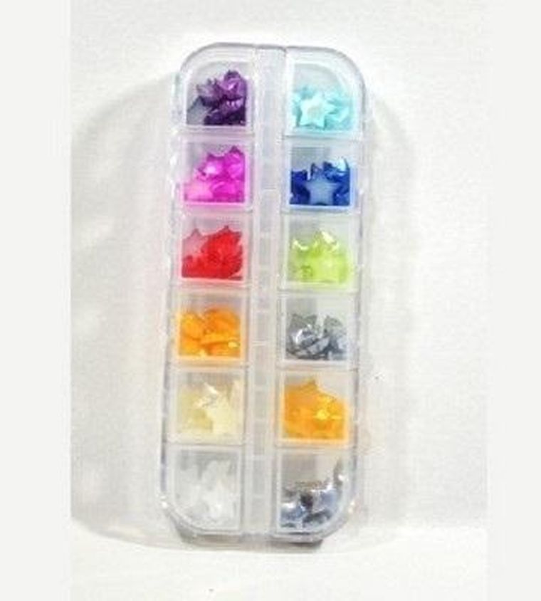 Galeria Hobby, półperełki gwiazdki, 10 mm, 12 kolorów