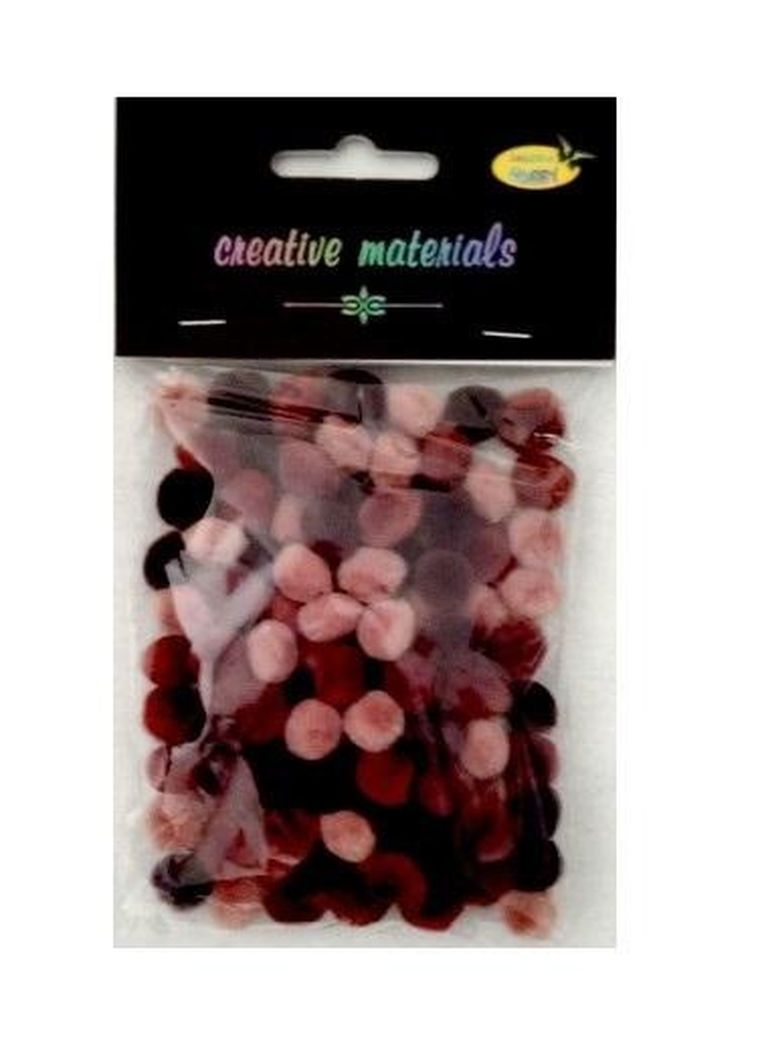 Galeria Hobby, pomopmy akrylowe, brązowe, 10 mm, 100 szt.