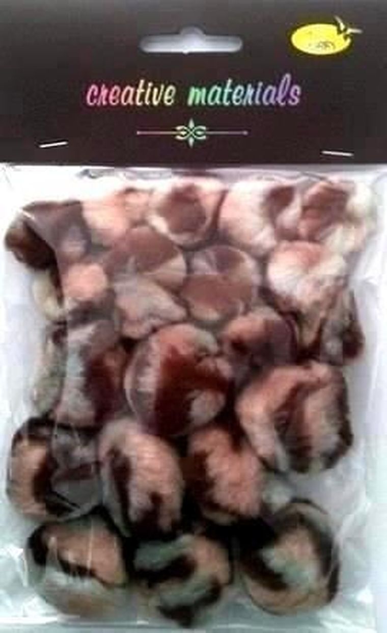 Galeria Hobby, pompony zwierzęce, 25-40 mm, 21 szt.