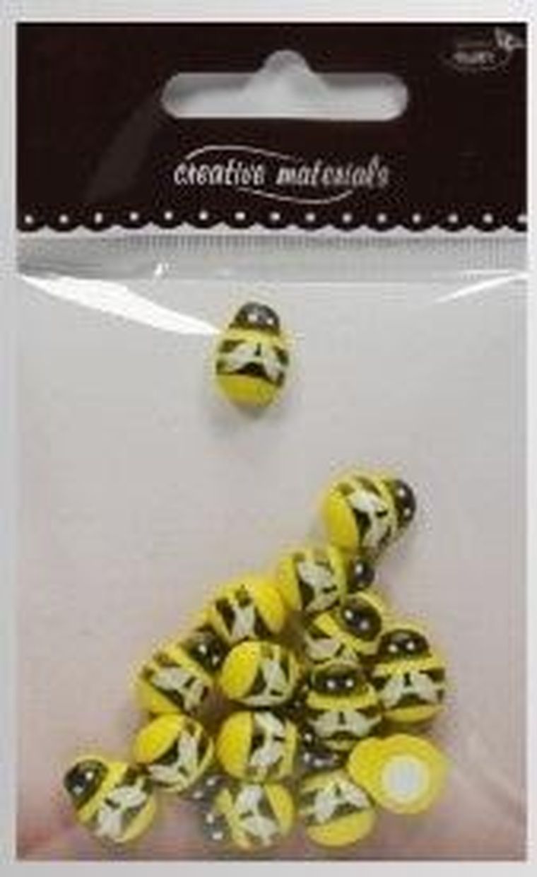 Galeria Hobby, pszczółki drewniane, 10-13 mm, 15 szt.