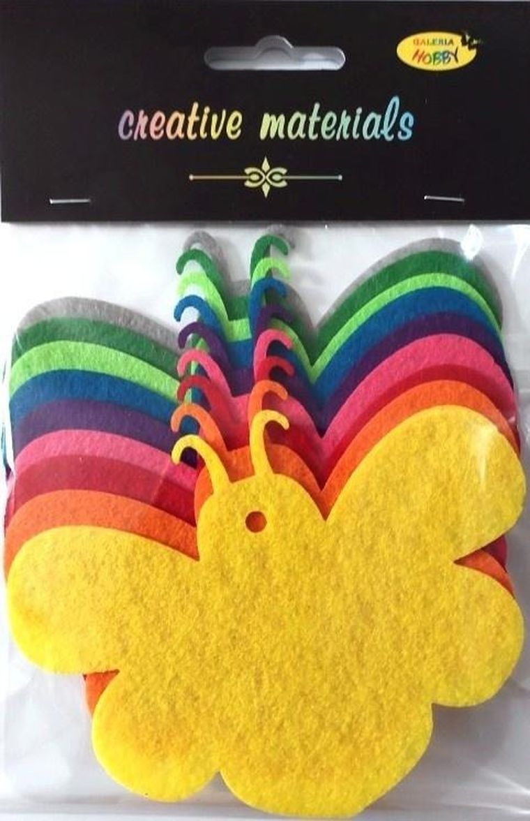 Galeria Hobby, pszczółki z filcu, 11,5x, 8 cm, 9 szt.