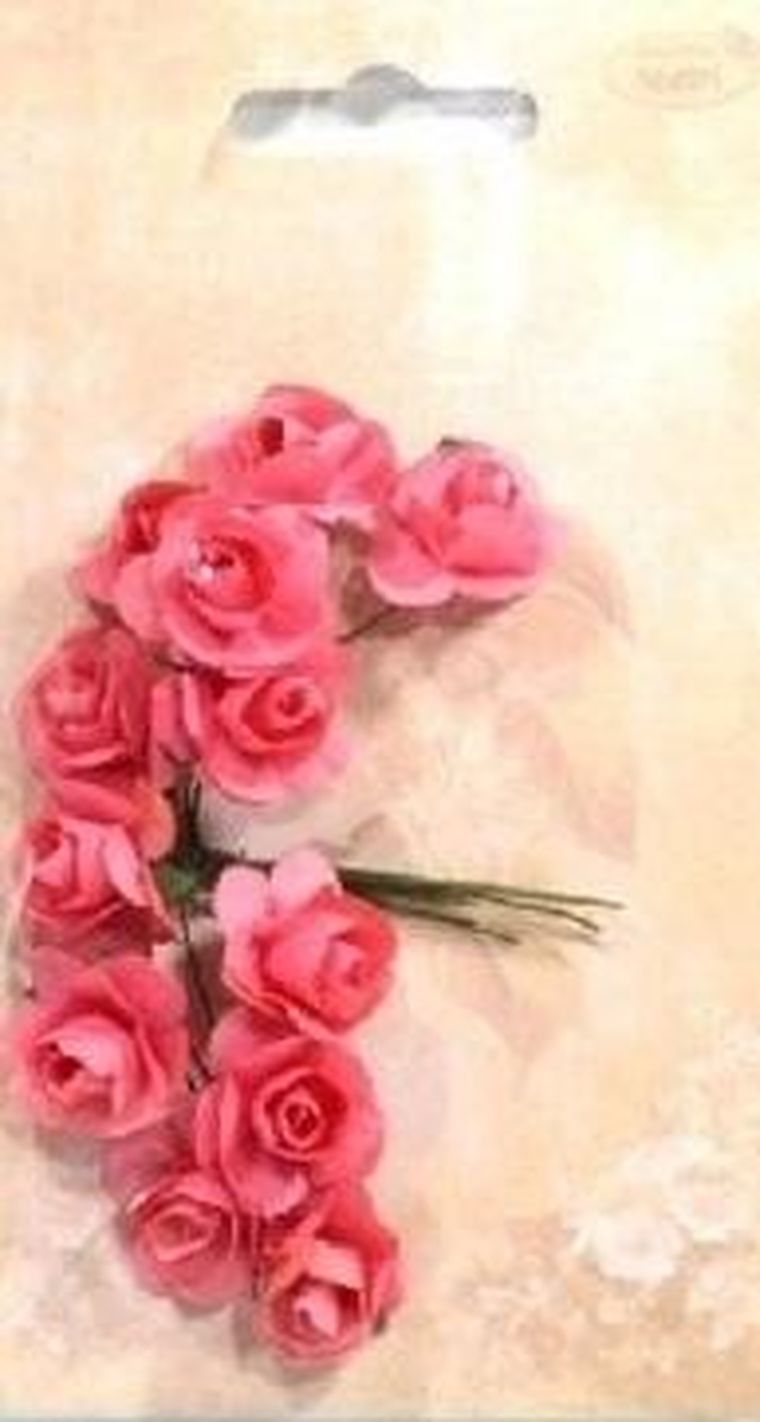 Galeria Hobby, różyczki papierowe, różane, 12 szt.