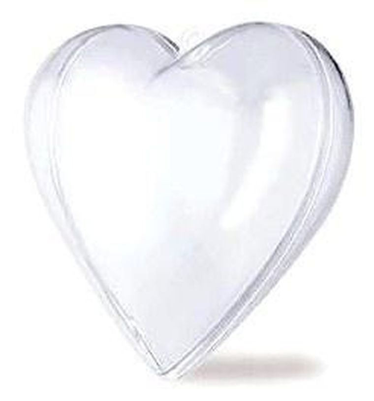 Galeria Hobby, Serce transparentne, 10 mm, 5 szt.