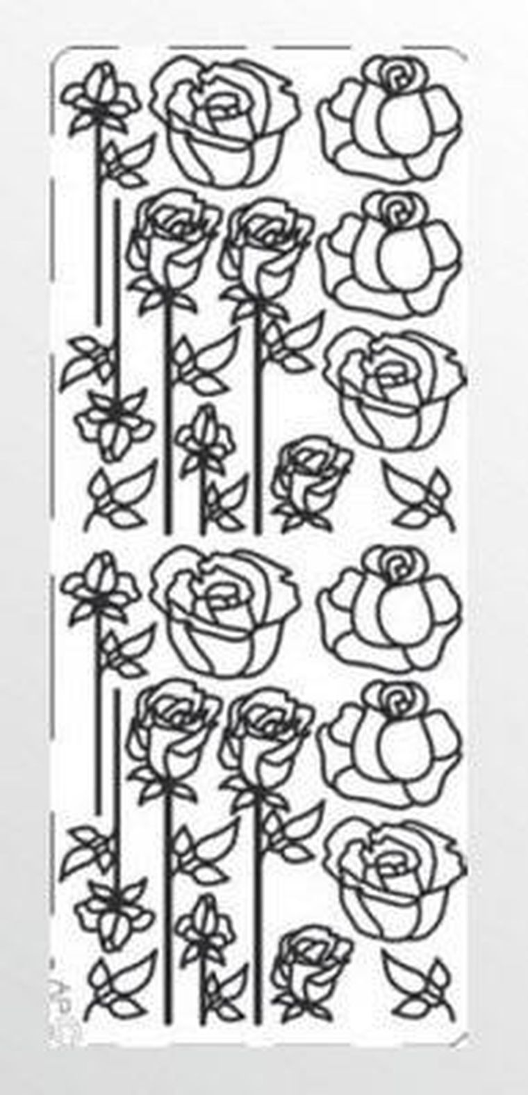 Galeria Hobby, stiker ażurowy, czerwony