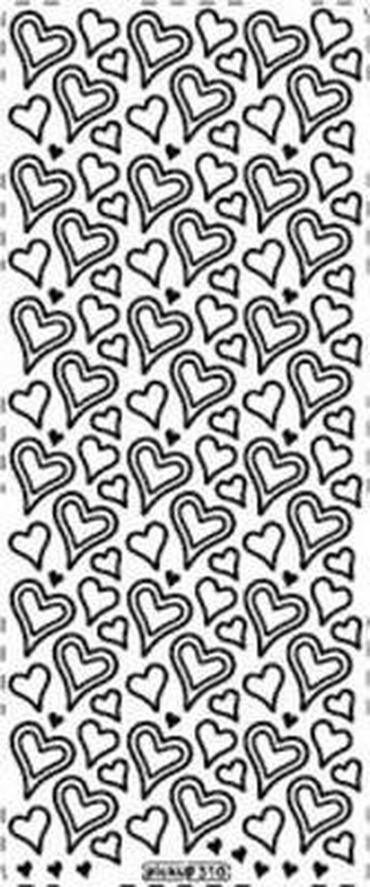 Galeria Hobby, stiker ażurowy, złoty, 10-23 cm