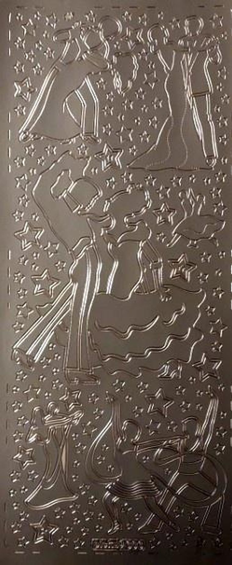 Galeria Hobby, stiker ażurowy, złoty, 10-23cm