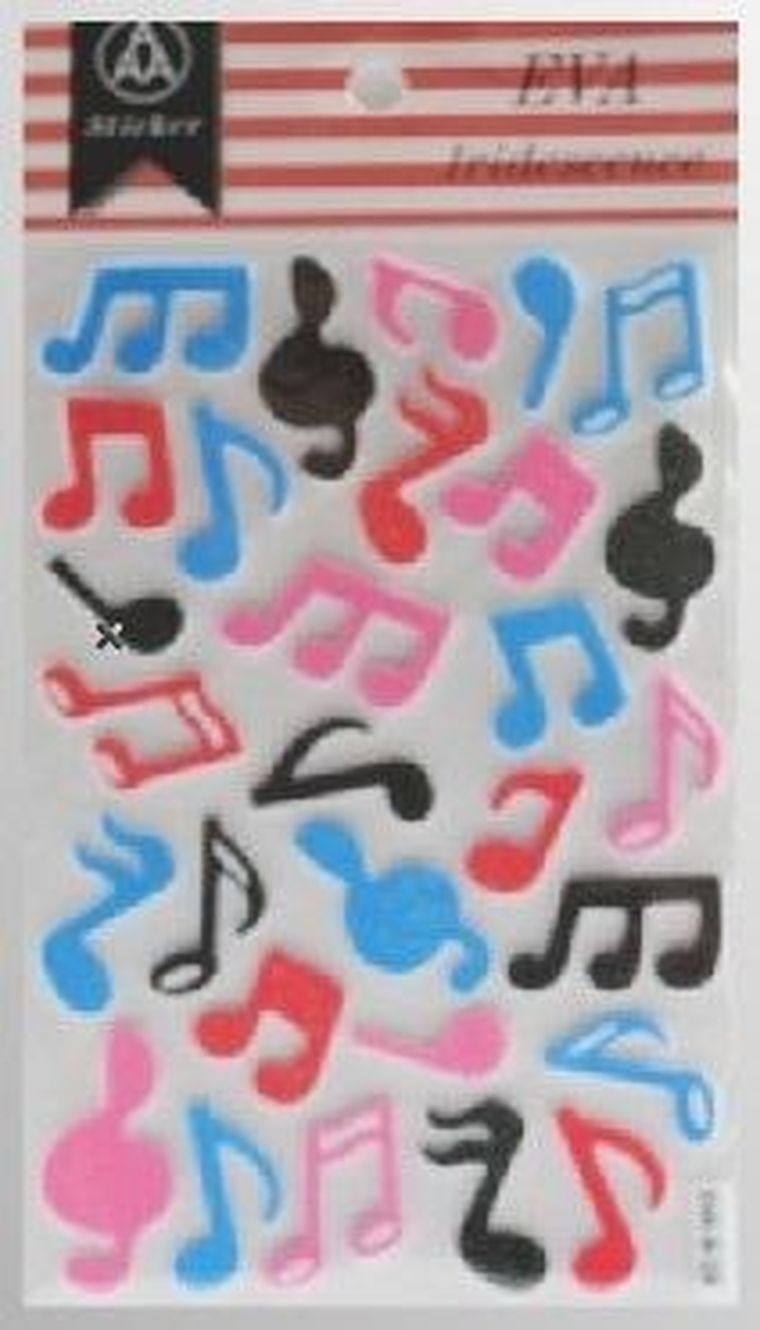 Galeria Hobby, stiker z elementami z pianki, nutki