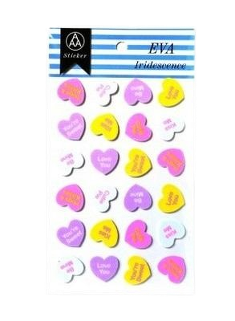 Galeria Hobby, stiker z elementami z pianki, serca