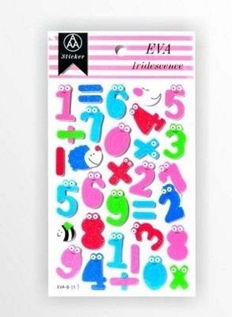 Galeria Hobby, stiker z elementami z pianki z lekkim brokatem