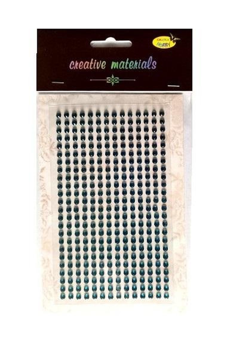 Galeria Hobby, stiker z kryształkami, turkusowy, 4 mm, 336 szt.