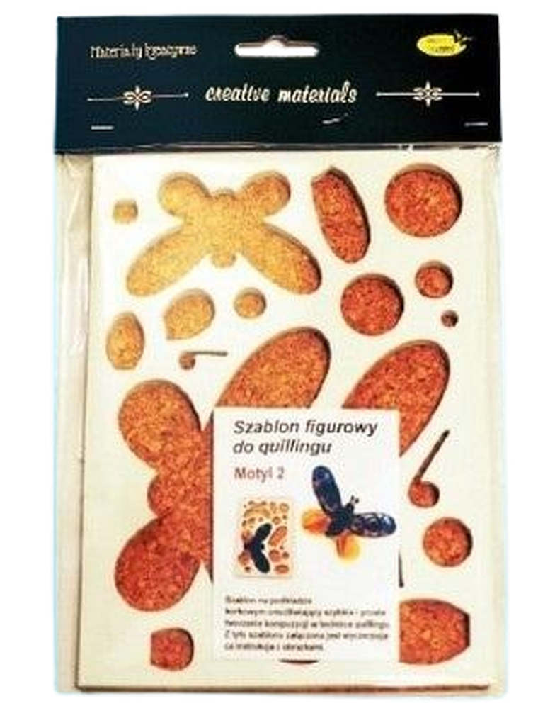 Galeria Hobby, szablon figurowy do quillingu, motyl, 14.5-19 cm
