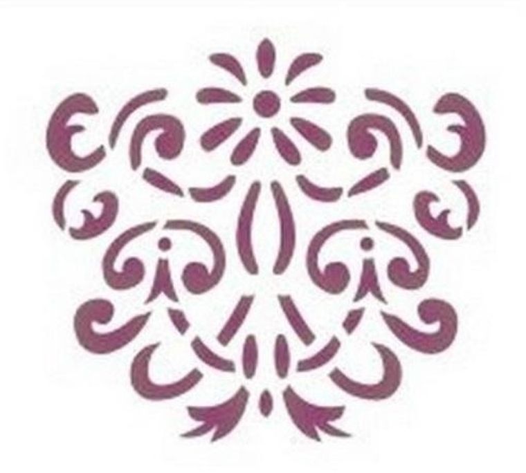 Galeria Hobby, szablon zmywalny, ornament, 12-15 cm, 0,5 mm