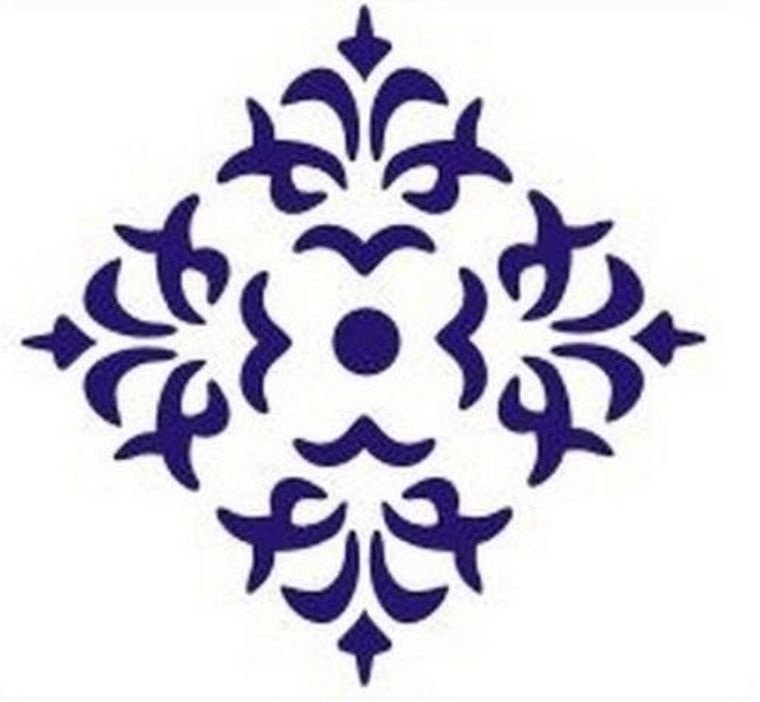 Galeria Hobby, szablon zmywalny, ornament, 12-15 cm