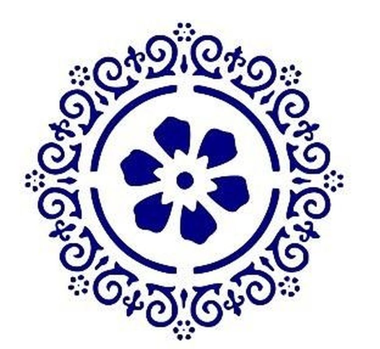 Galeria Hobby, szablon zmywalny ornament, 20-30 cm