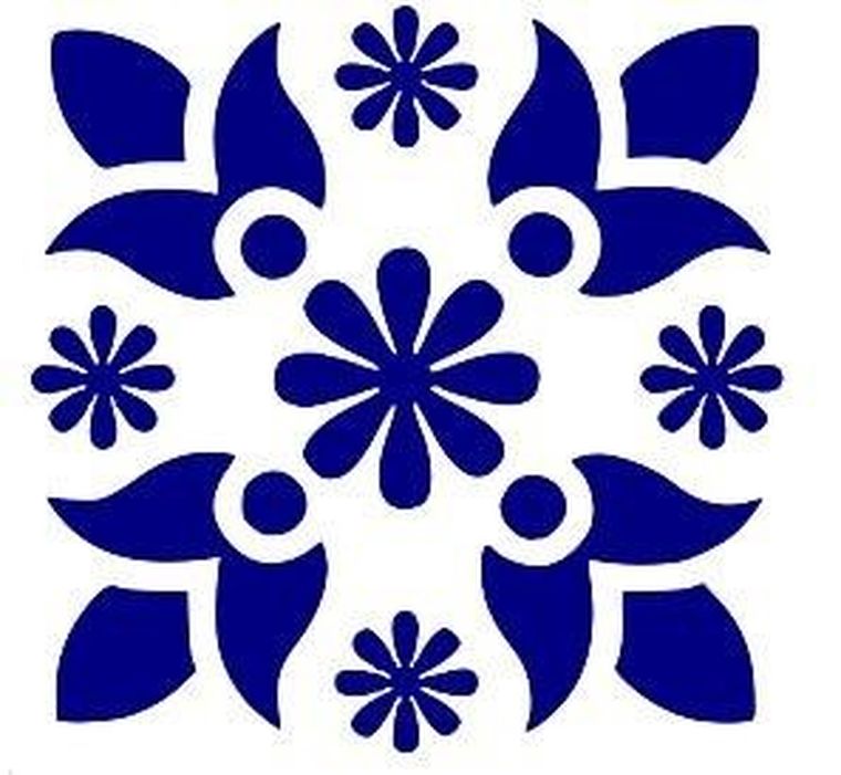 Galeria Hobby, szablon zmywalny ornament, 20-30 cm