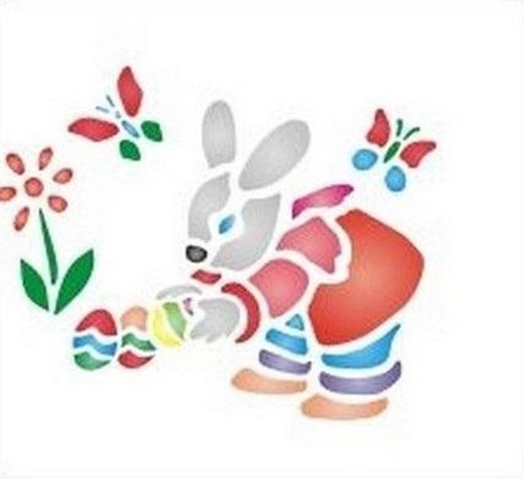 Galeria Hobby, szablon zmywalny, wielkanocny 12-15 cm