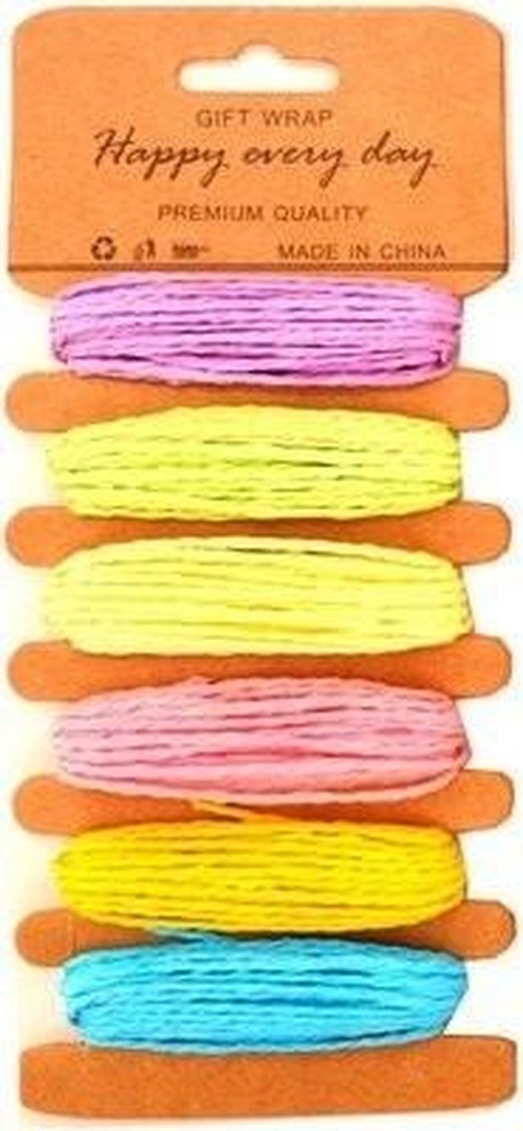 Galeria Hobby, sznurki papierowe, pastelowe, 6 kolorów