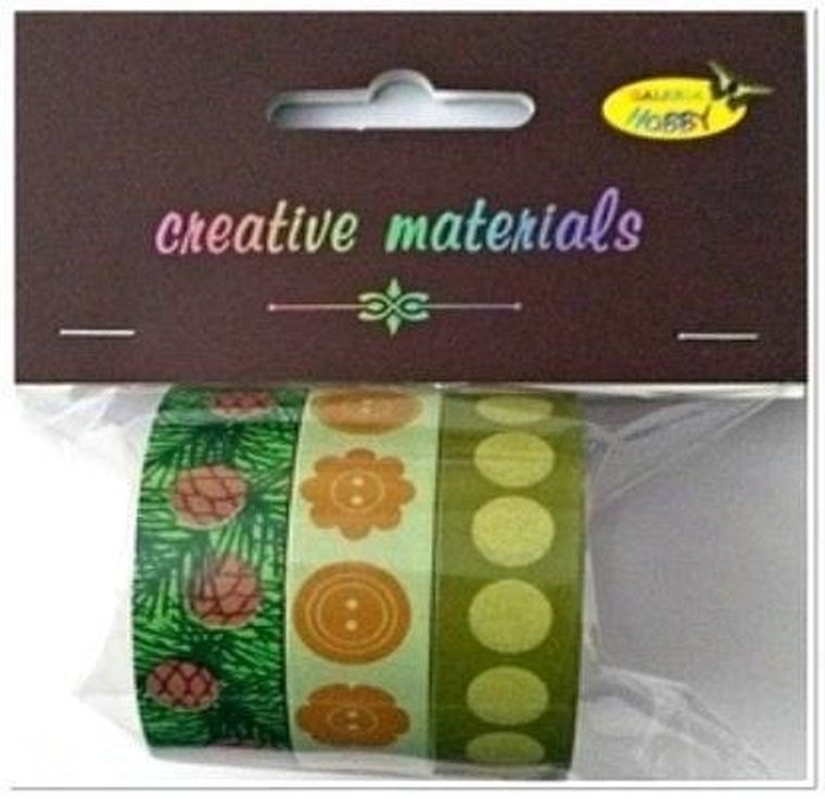 Galeria Hobby, taśmy samoprzylepne, 15 mm, 3 szt.