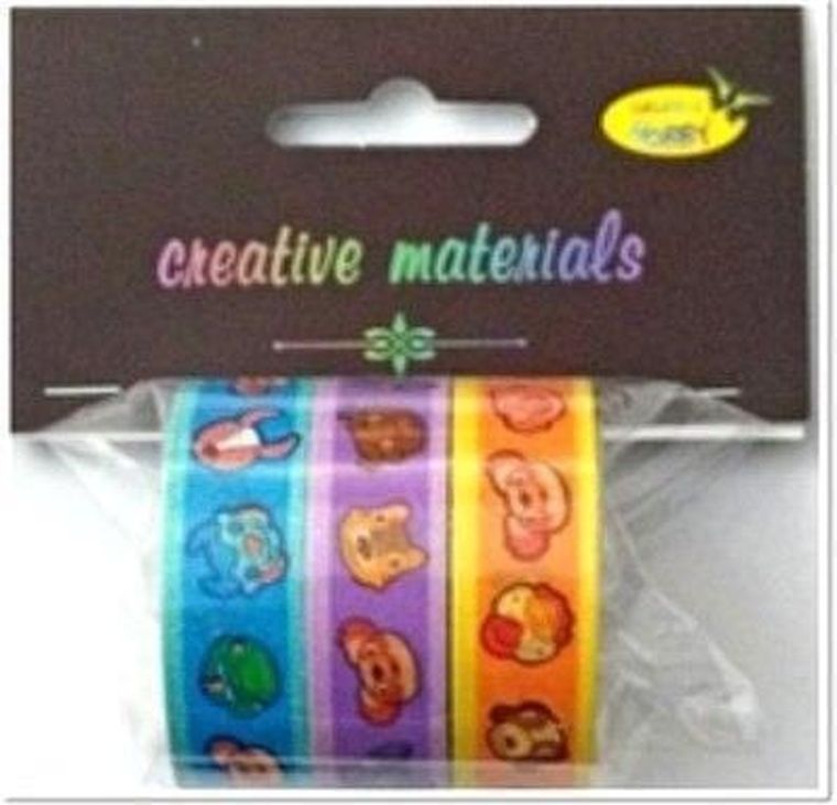 Galeria Hobby, taśmy samoprzylepne, zwierzęta, 15 mm, 3 szt