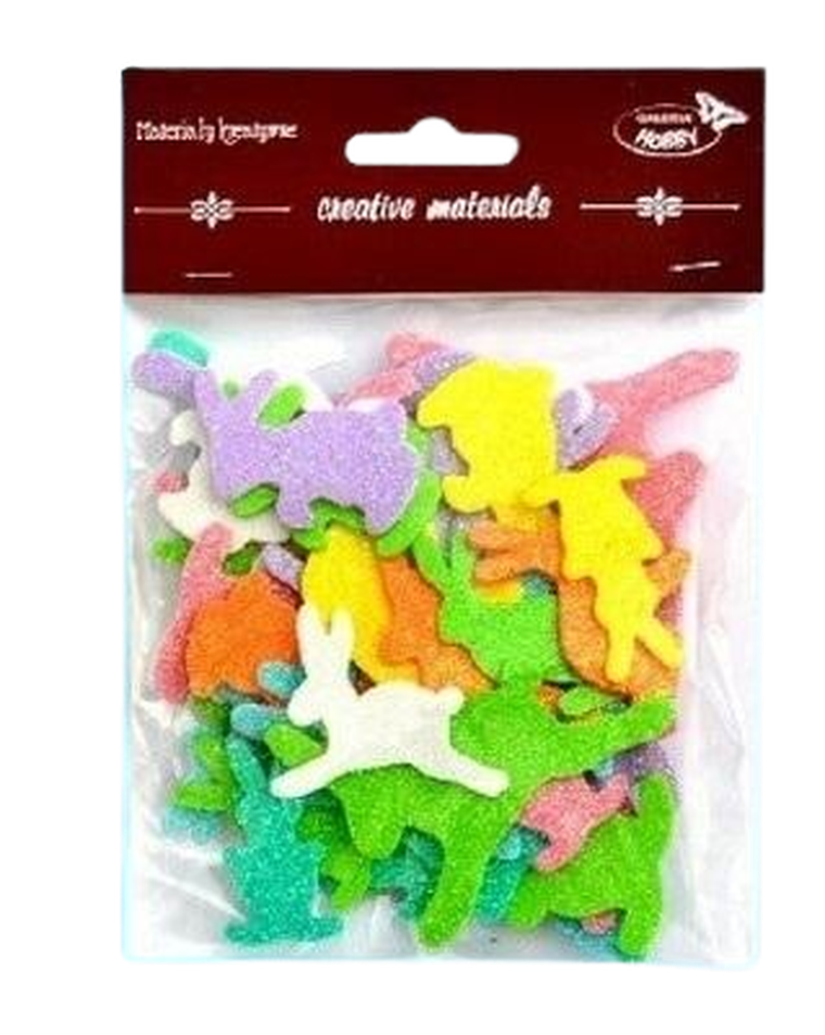 Galeria Hobby, Zajączki brokatowe 56szt