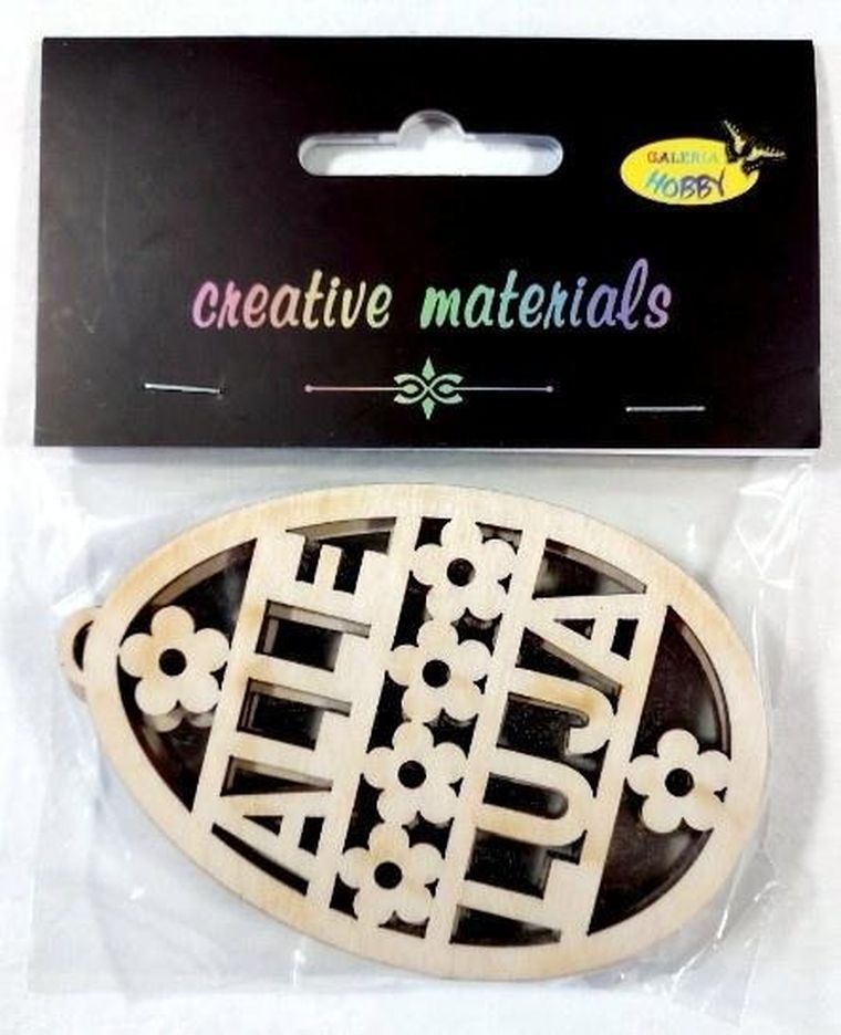 Galeria Hobby, zawieszki ozdobne, pisanki Alleluja, 3 szt.