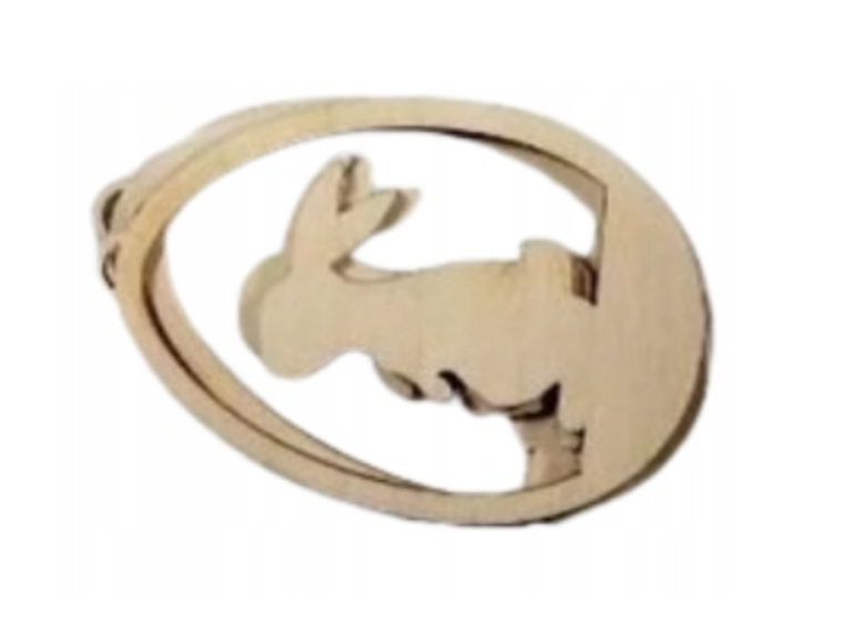 Galeria Hobby, zawieszki ozdobne, pisanki, królik, 3 szt.