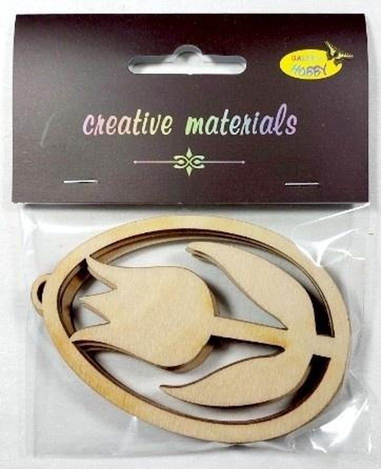 Galeria Hobby, zawieszki ozdobne, pisanki tulipan, 3 szt.