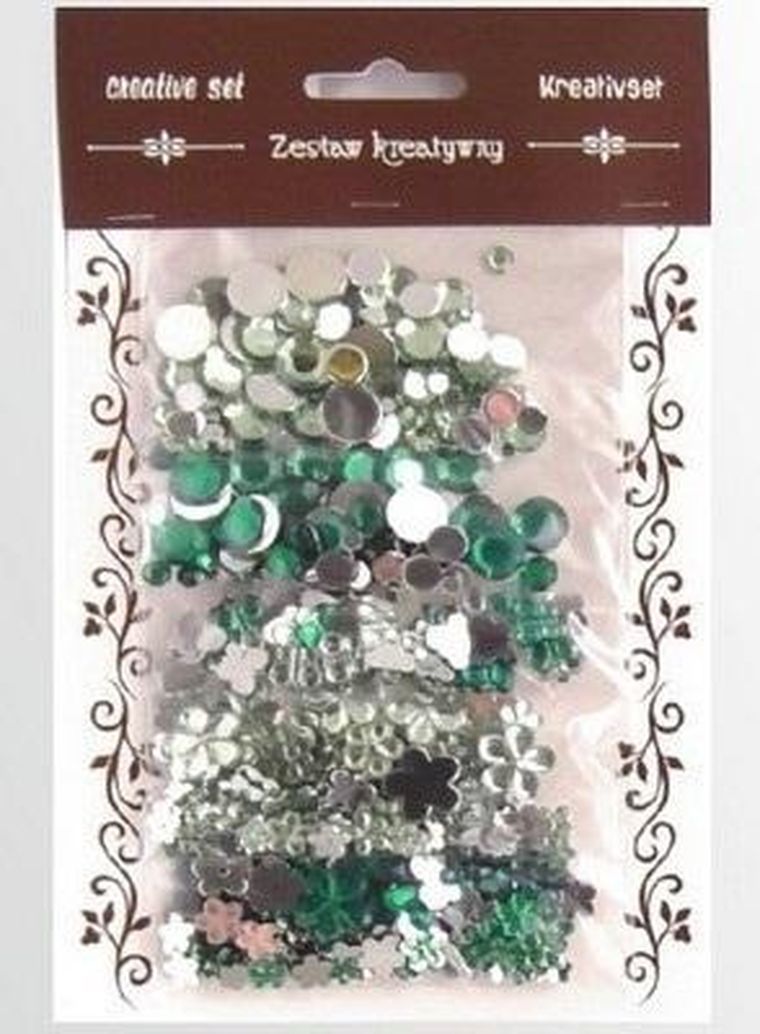 Galeria Hobby, zestaw kamyczków, zielonych, 35g