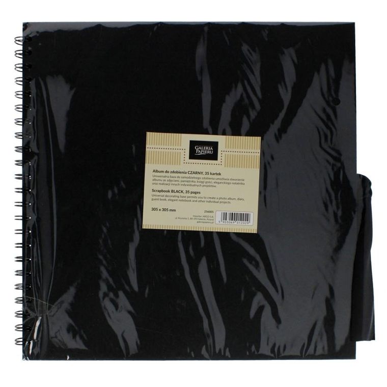 Galeria Papieru, album foto do zdobienia, czarny, 70 str., 30,5-30,5 cm