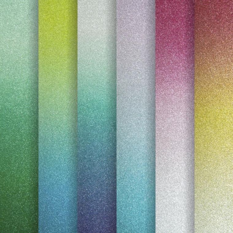 Galeria Papieru, karton ozdobny A4, brokat mix, 230g, 6 arkuszy
