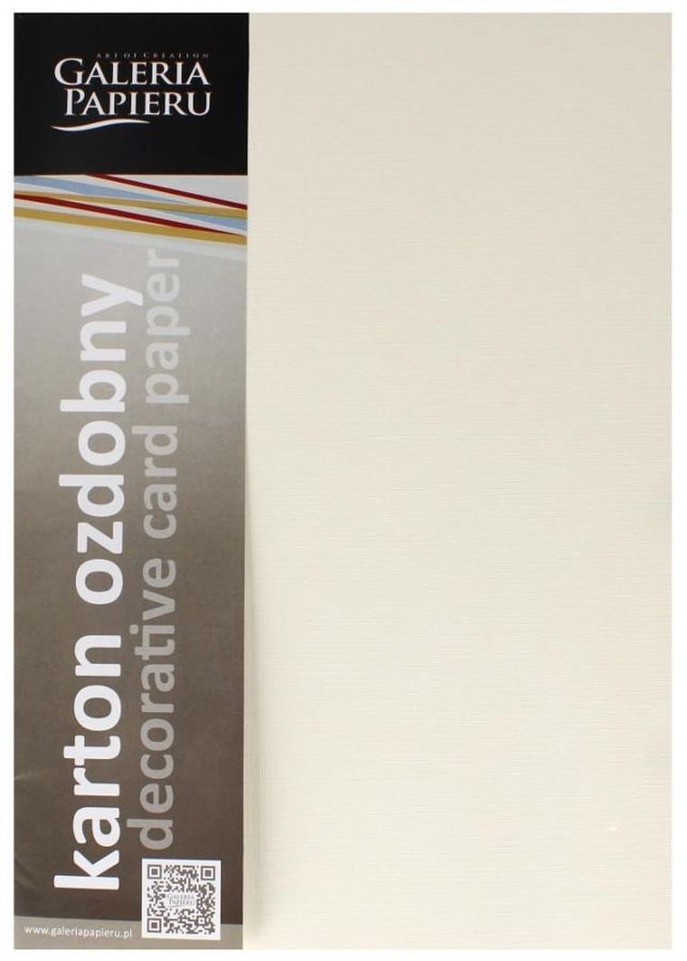 Galeria Papieru, karton ozdobny A4, kremowy, holland 200g, 20 arkuszy