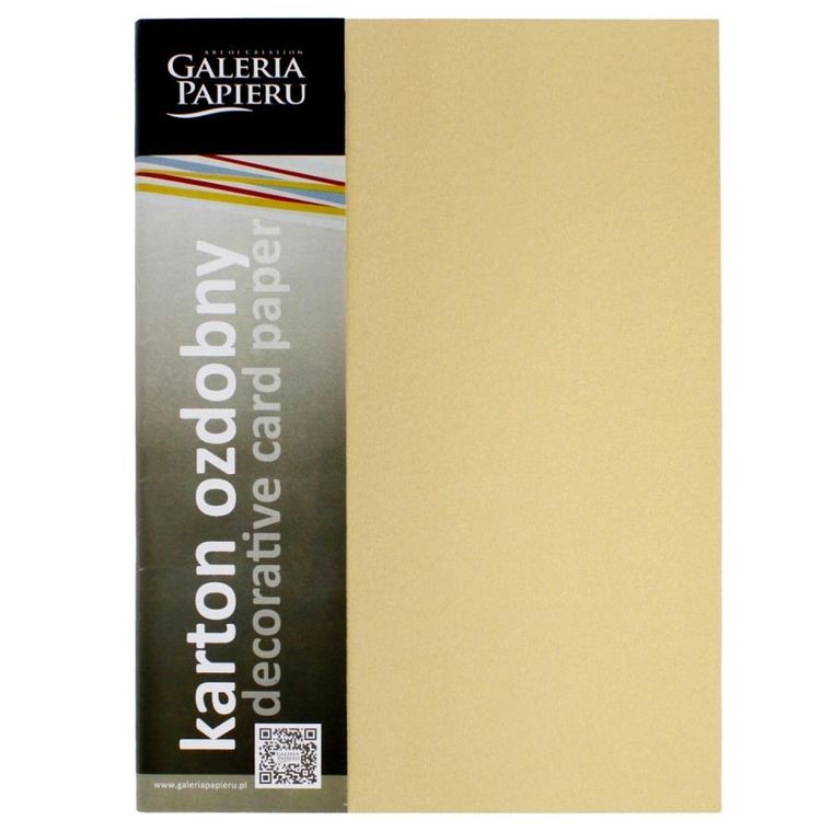 Galeria Papieru, karton ozdobny A4, złoty milenium, 180g, 20 arkuszy