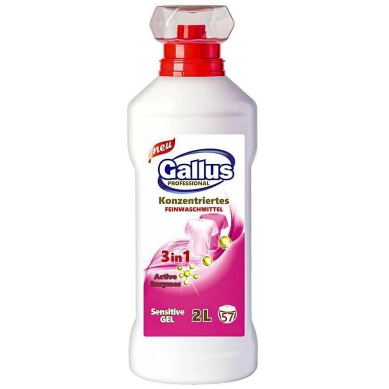 Gallus Professional, żel do prania 3w1, 57 prań, sensitive, 2l