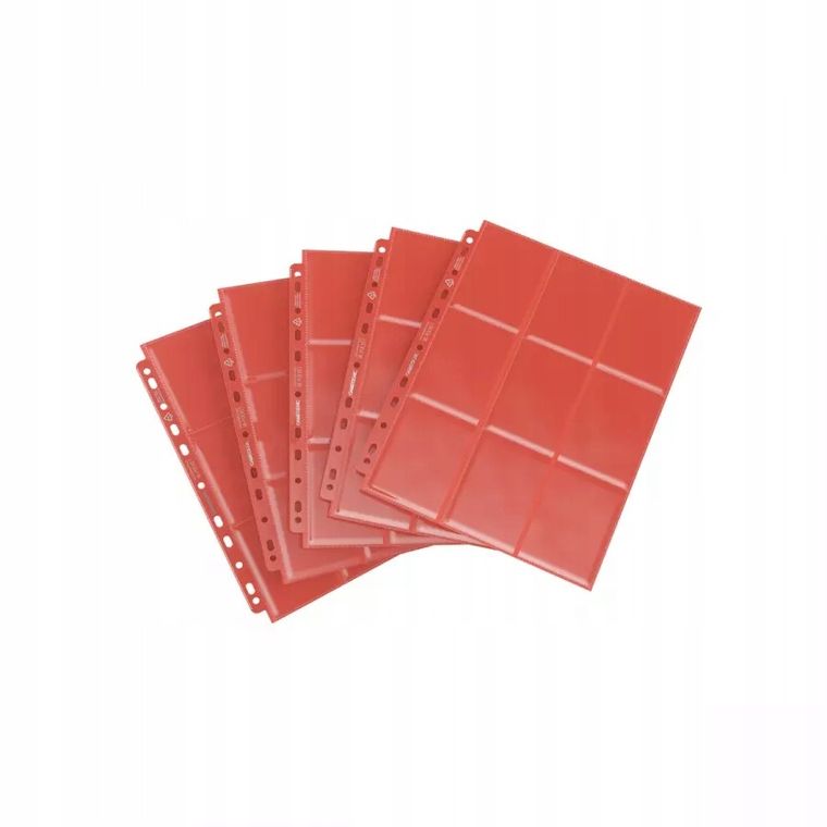 Gamegenic, 18-Pocket Pages Sideloading, koszulki do segregatora, czerwone, 50 szt.
