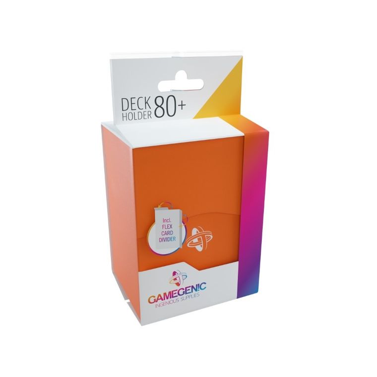 Gamegenic, Deck Holder 80+, pudełko na karty, pomarańczowe