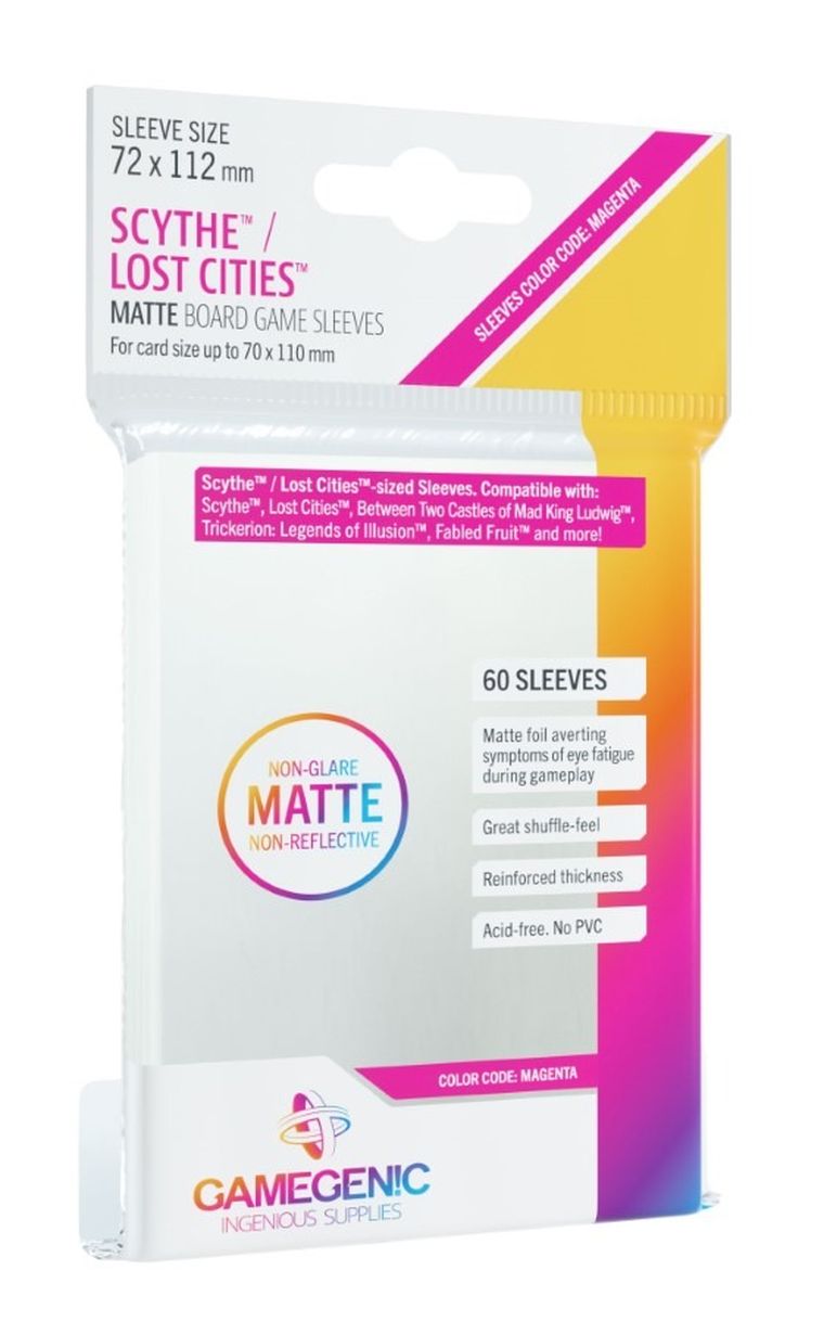 Gamegenic, Matte Scythe / Lost Cities Sleeves, 72-112 mm, koszulki na karty, 60 szt.