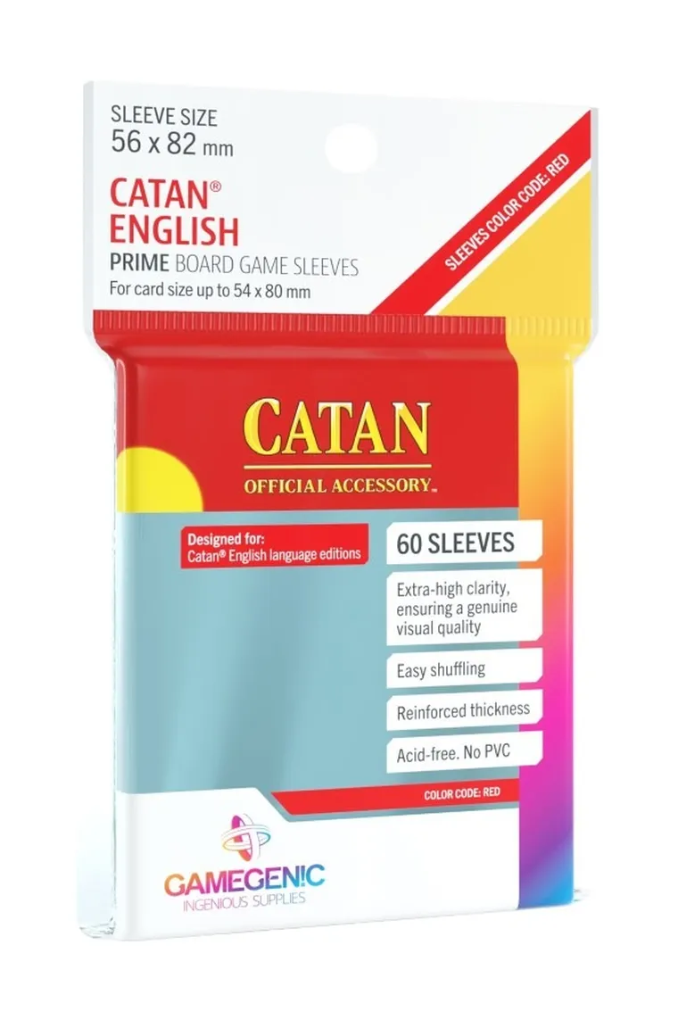 Gamegenic, Prime Catan-Sized Sleeves, 56-82 mm, koszulki na karty, 60 szt.