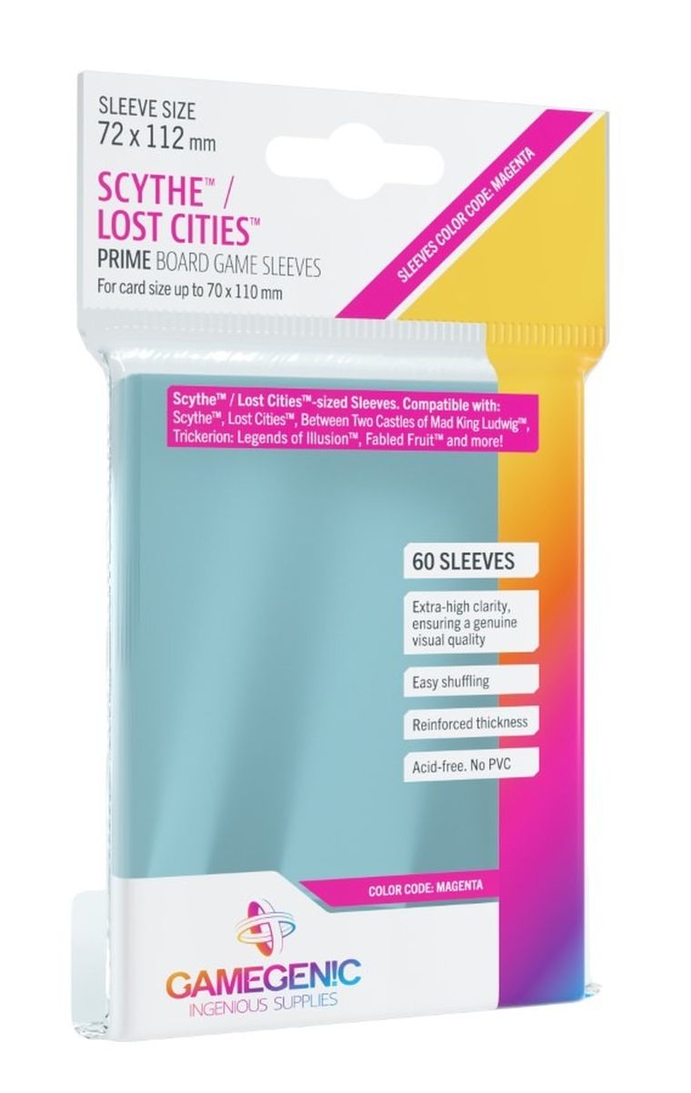 Gamegenic, Prime Scythe / Lost Cities Sleeves, 72-112 mm, koszulki na karty, 60 szt.