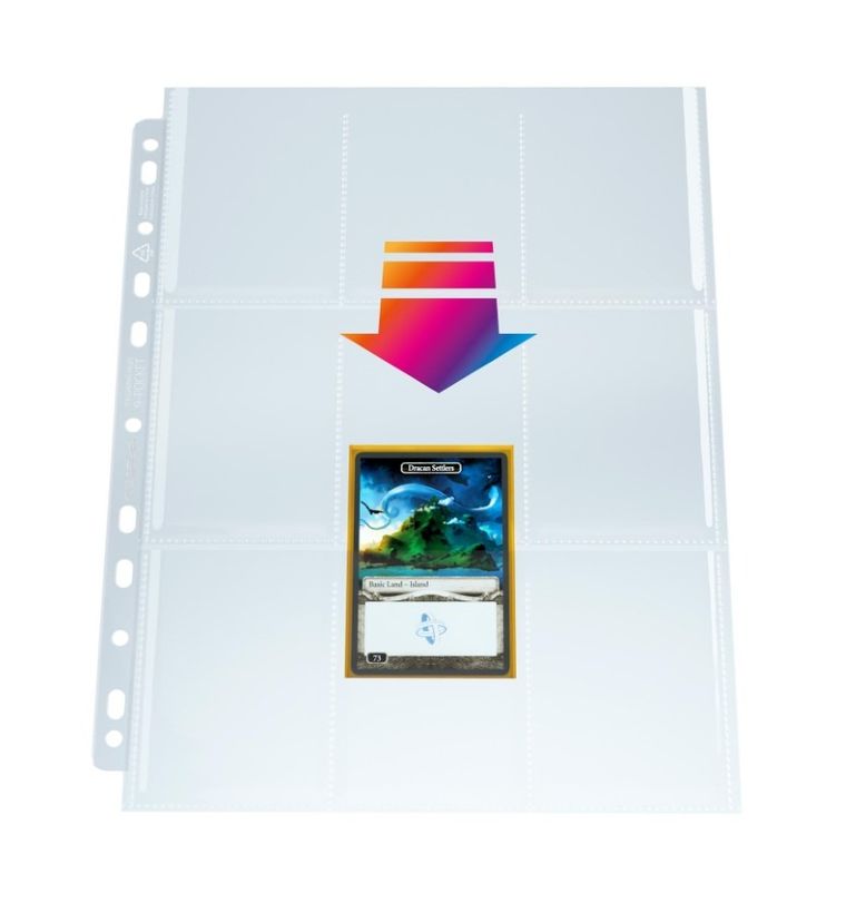 Gamegenic, Ultrasonic 9-Pocket Pages Toploading, koszulki do segregatora, 50 szt.