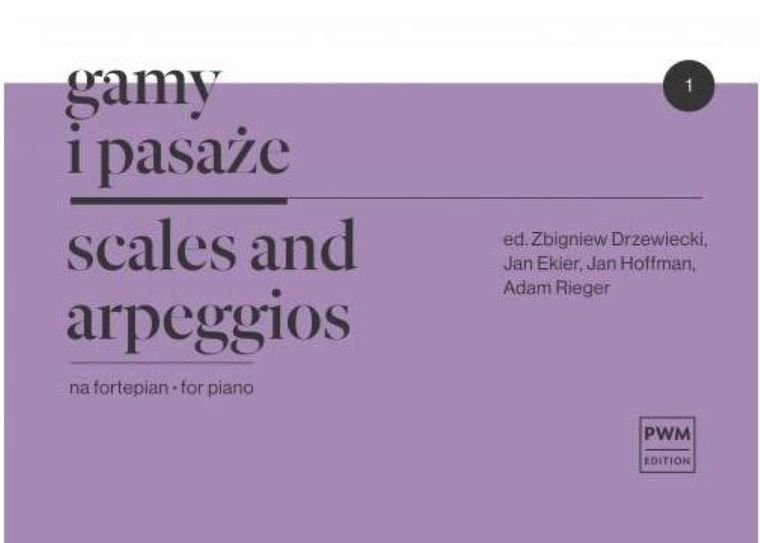 Gamy i pasaże na fortepian 1